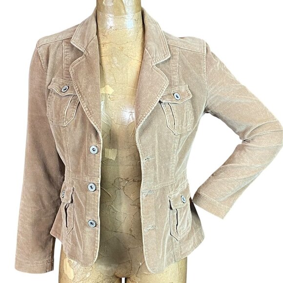 Department of Peace Corduroy Jacket XS Tan #132L - Picture 2 of 9